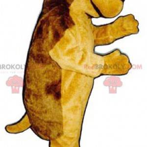 Mascote ouriço marrom e amarelo - Redbrokoly.com