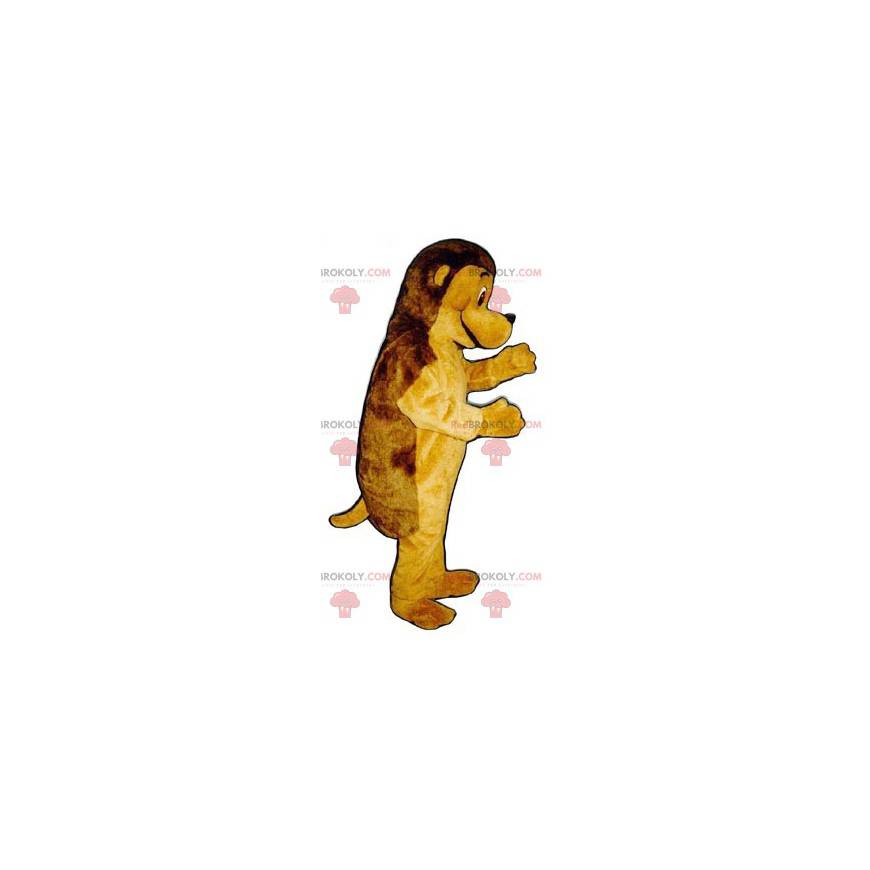 Mascote ouriço marrom e amarelo - Redbrokoly.com