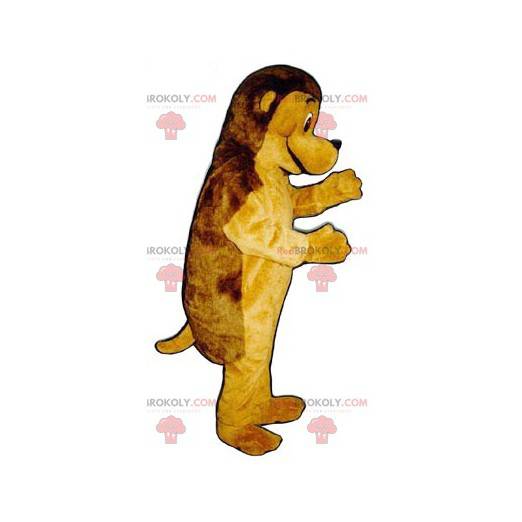 Brun och gul igelkottmaskot - Redbrokoly.com