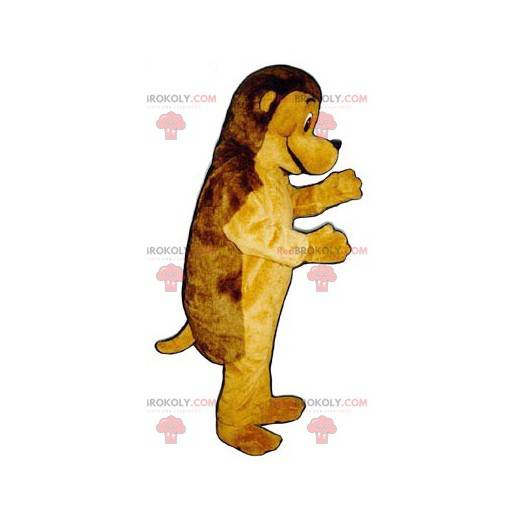 Mascota de erizo marrón y amarillo - Redbrokoly.com