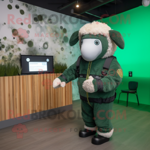 Forest Green Sheep maskot...