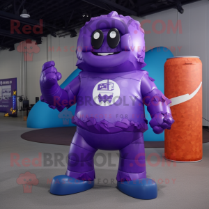 Purple Soda Can mascotte...