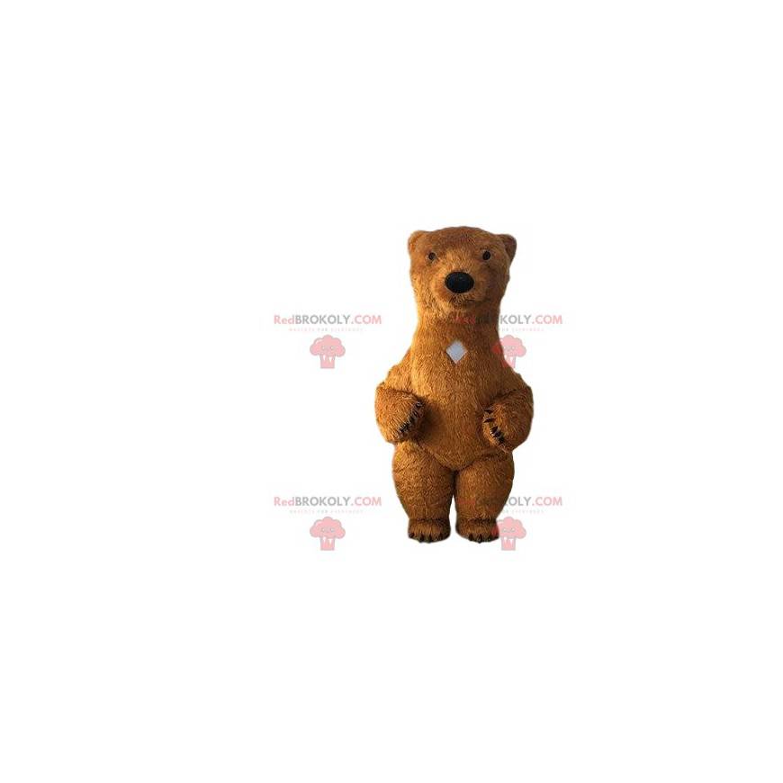 Big brown bear mascot, giant teddy bear costume - Redbrokoly.com