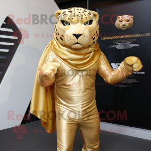 Goldene Jaguar Maskottchen...