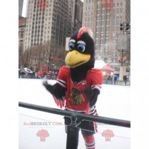 Black red and white eagle mascot - Redbrokoly.com
