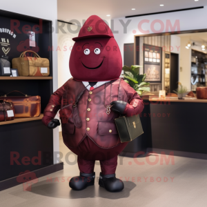 Maroon Granat maskot...