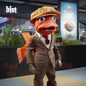 Rust Betta Fish maskot...