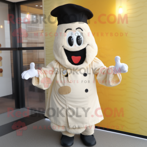 Cream Paella maskot kostym...