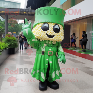 Green Pop Corn mascotte...