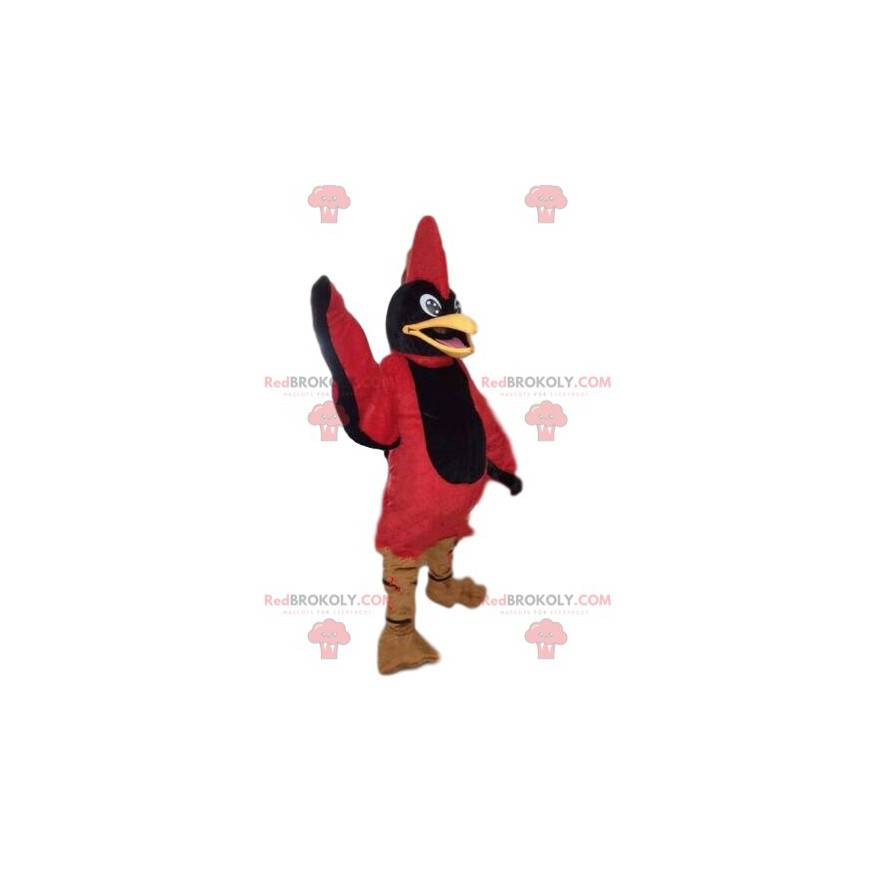 Svart og rød fuglemaskot, ørnedrakt, rødørn - Redbrokoly.com Svart og rød fuglemaskot, ørnedrakt, rødørn - Redbrokoly.com
