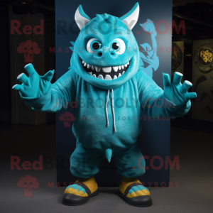 Turquoise Demon mascotte...