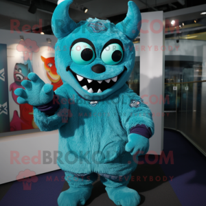 Turquoise Demon mascotte...