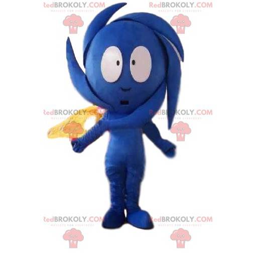 Snowman mascot, tornado costume, weather conditions -