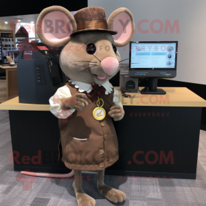 Brown Mouse mascotte...