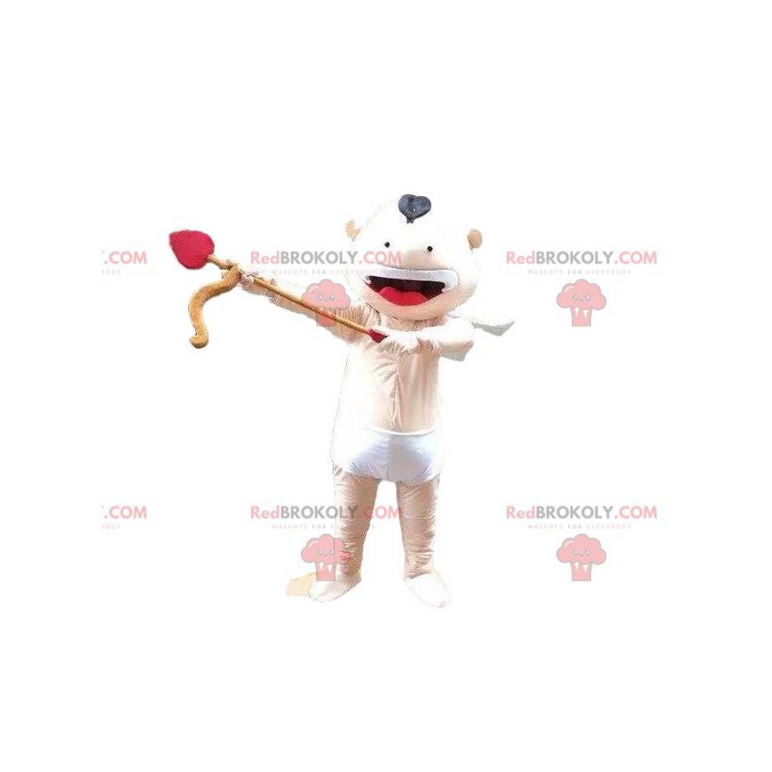 Mascotte Cupido, costume da angelo, bambino con fiocco - Mascotte Cupido, costume da angelo, bambino con fiocco -