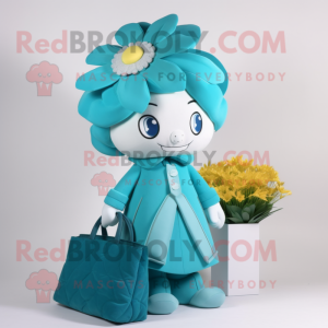 Cyan-Blumenstrauß...