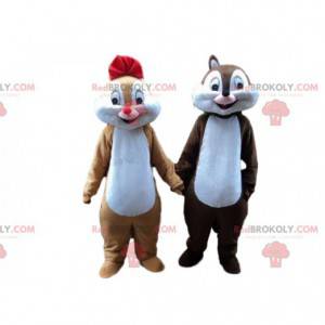 Tic et Tac mascots, famous cartoon squirrels - Redbrokoly.com