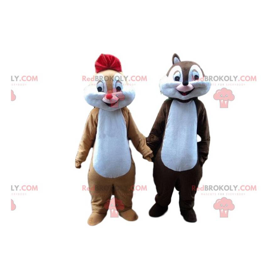 Tic et Tac maskotter, berømte tegneserie egern - Redbrokoly.com Tic et Tac maskotter, berømte tegneserie egern - Redbrokoly.com