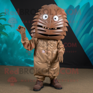 Brun Trilobite maskot...