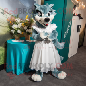 Postava maskota Teal Wolf...