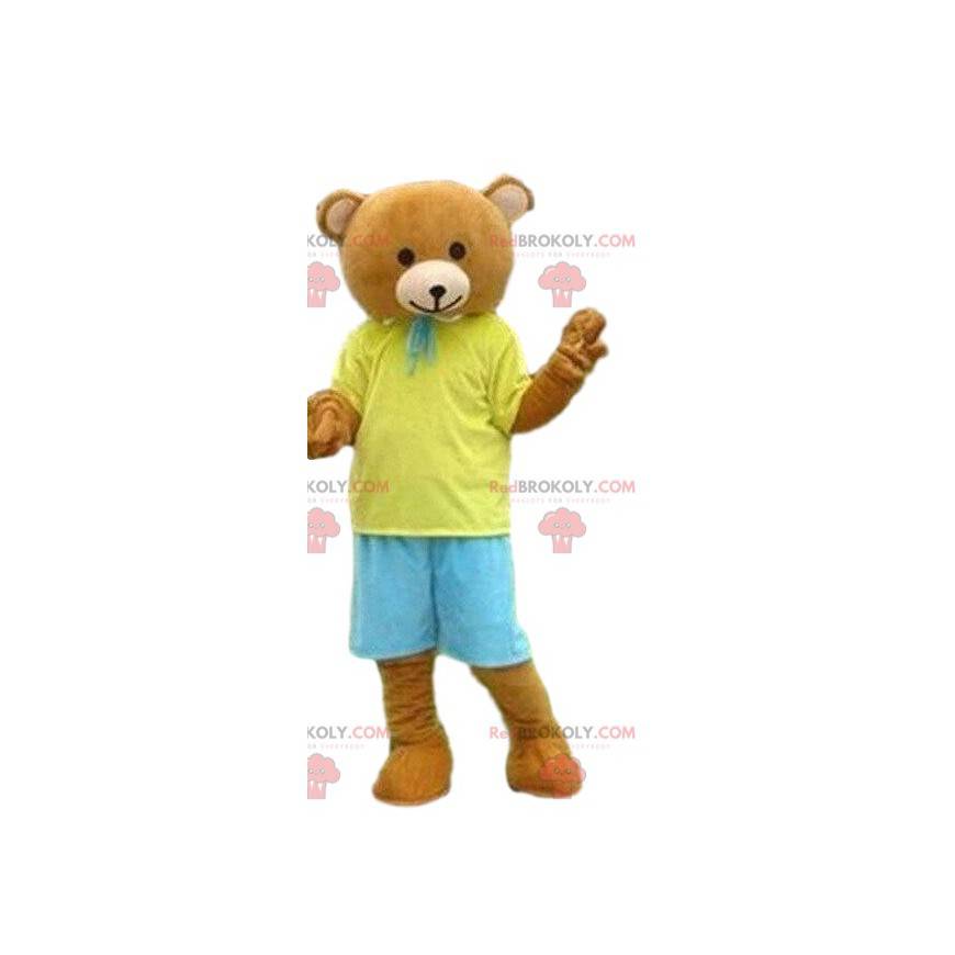 Mascota del oso, disfraz de oso de peluche, mascota de verano -