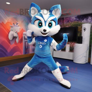 Blue Fox maskot kostume...