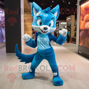 Blue Fox maskot kostume...