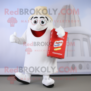 White Currywurst mascotte...