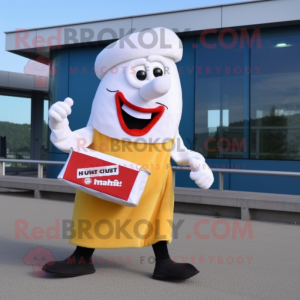 White Currywurst mascotte...