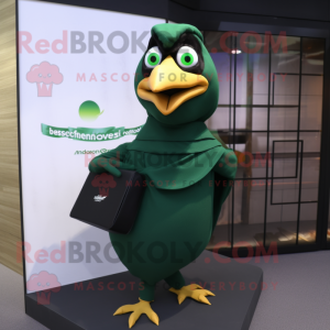 Grønn Blackbird maskot...