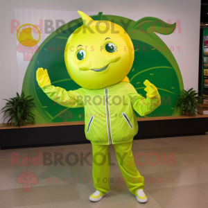 Lime Green Citron maskot...