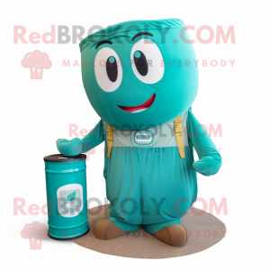 Teal Soda Can mascotte...