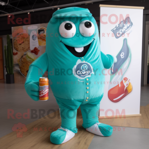 Teal Soda Can mascotte...