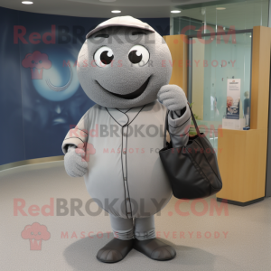 Gray Baseball Ball mascotte...