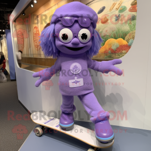 Lavendel Skateboard maskot...