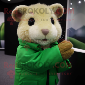 Green Hamster mascotte...