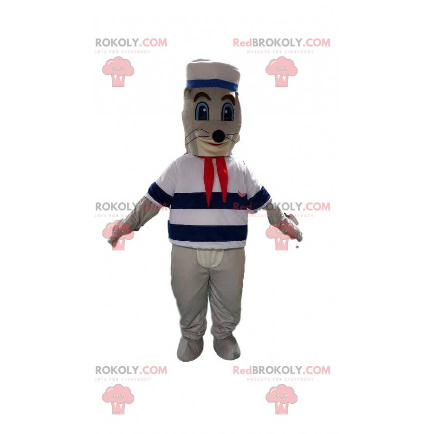 Sea lion mascot, sea lion costume, sailor mascot -