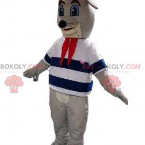 Mascotte d'otarie, costume de lion de mer, mascotte matelot -