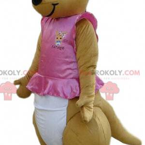 Kangaroo mascot in tutu, kangaroo costume, Australia -