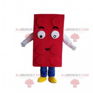 Maskot červené lego, kostým stavebnice - Redbrokoly.com
