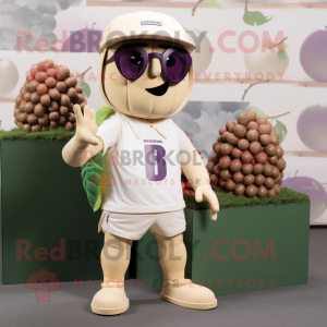 Personagem de mascote Beige...