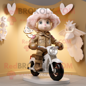 Beiger Amor Maskottchen...