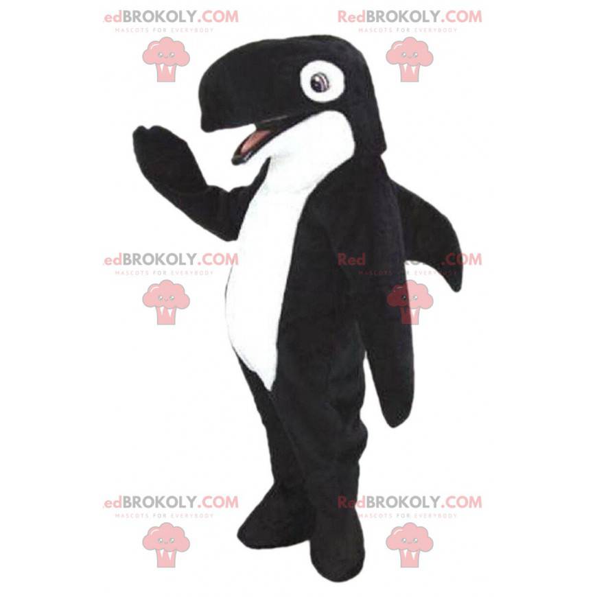 Maskot Orca, černá a bílá velryba, mořský kostým - Maskot Orca, černá a bílá velryba, mořský kostým -