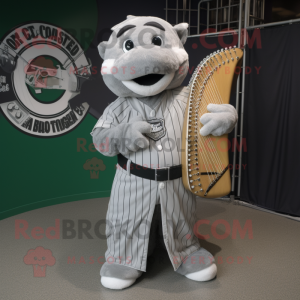 Grå Celtic Harpe maskot...