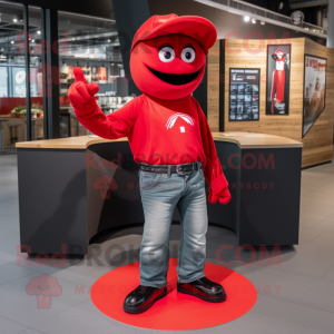 Rød Horseshoe maskot...