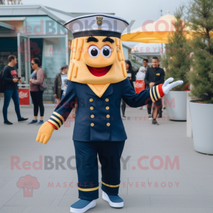 Navy pommes frites maskot...