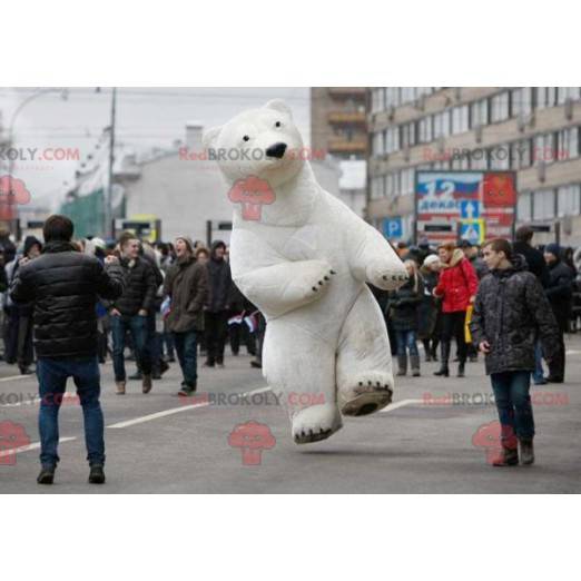 Mascotte d'ours polaire d'ours blanc - Redbrokoly.com