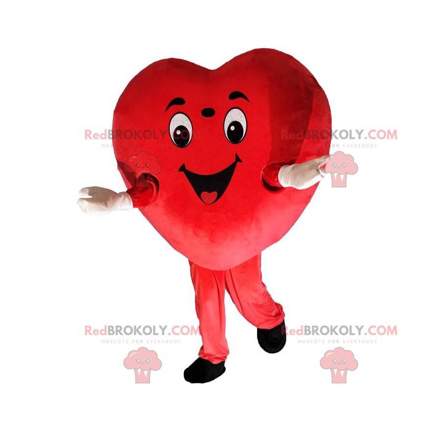 Mascota de corazón gigante, disfraz de amor, disfraz romántico