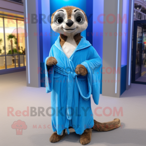 Blauw Meerkat mascotte...