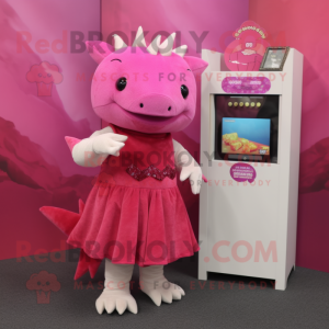 Magenta Axolotls mascotte...